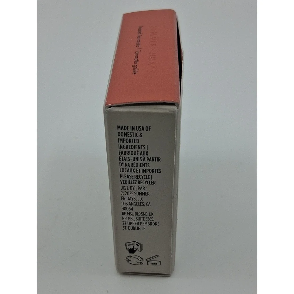 Summer Fridays Blush Butter Balm Toasted Terracotta, Fragrance-free